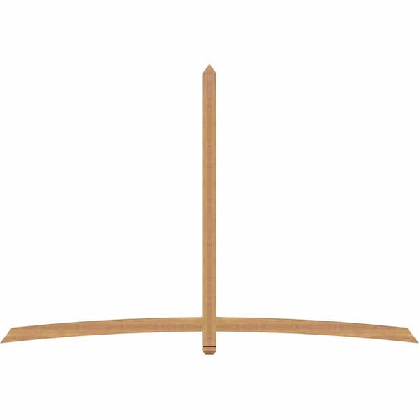 Ekena Millwork Bellingham Timber Gable Bracket, Western Red Cedar, 108"W x 72"H x 3 1/2"D x 3 1/2"F, 16/12 Pitch GBW108X72X0404BEL00SWR - main